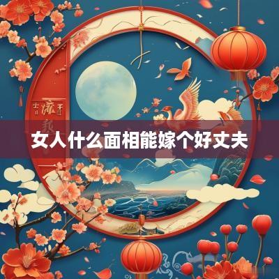 女人什么面相能嫁个好丈夫