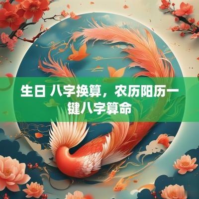 生日 八字换算，农历阳历一键八字算命