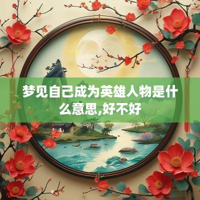 梦见自己成为英雄人物是什么意思,好不好