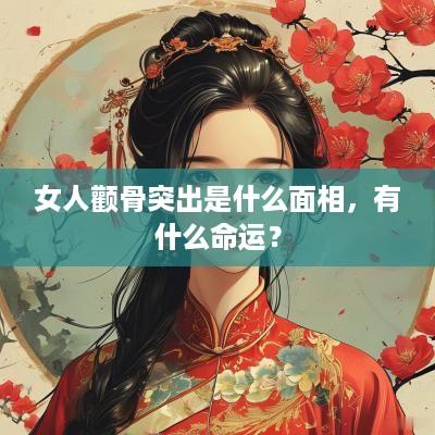 女人颧骨突出是什么面相，有什么命运？