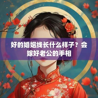 好的婚姻线长什么样子？会嫁好老公的手相