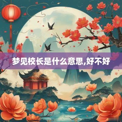梦见校长是什么意思,好不好