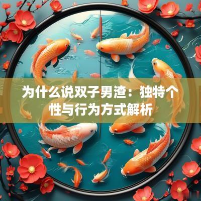 为什么说双子男渣：独特个性与行为方式解析