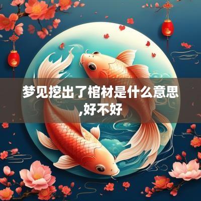 梦见挖出了棺材是什么意思,好不好