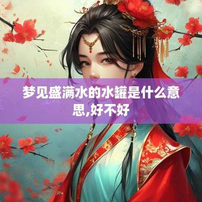 梦见盛满水的水罐是什么意思,好不好