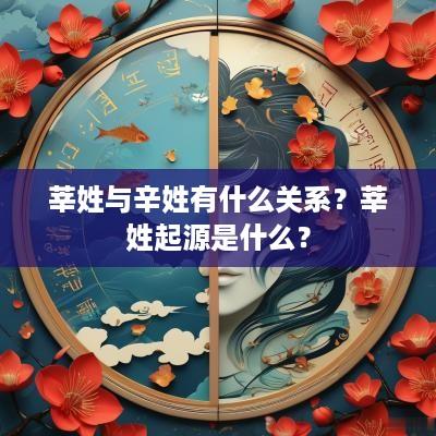 莘姓与辛姓有什么关系？莘姓起源是什么？