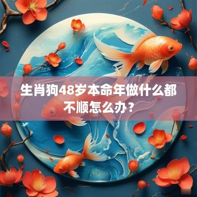 生肖狗48岁本命年做什么都不顺怎么办？