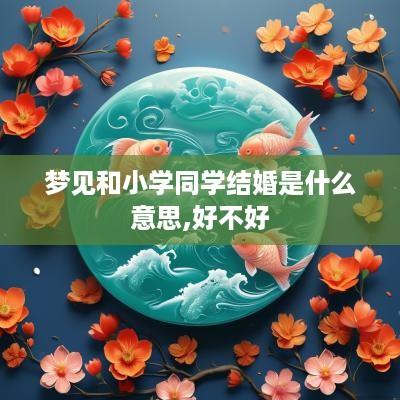 梦见和小学同学结婚是什么意思,好不好