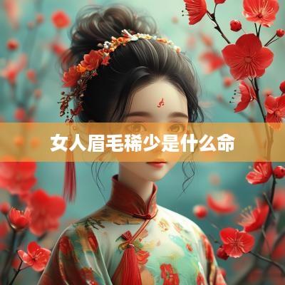 女人眉毛稀少是什么命