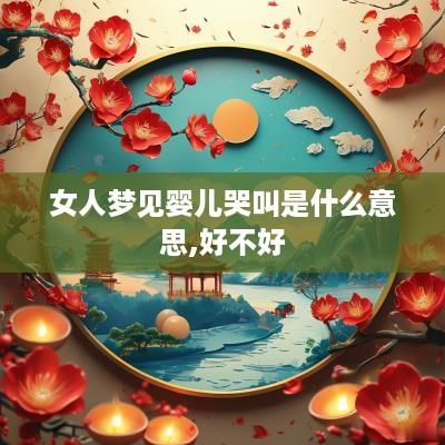 女人梦见婴儿哭叫是什么意思,好不好