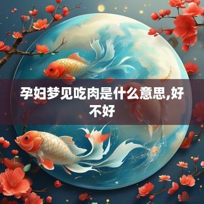 孕妇梦见吃肉是什么意思,好不好