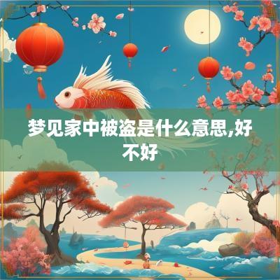 梦见家中被盗是什么意思,好不好