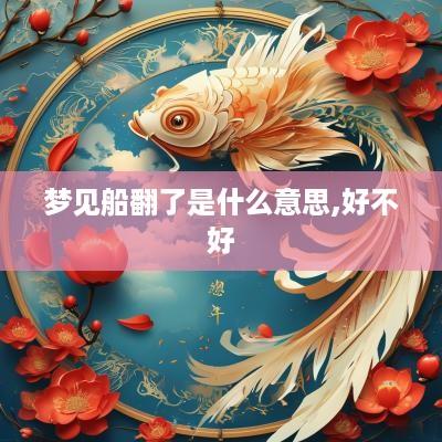 梦见船翻了是什么意思,好不好
