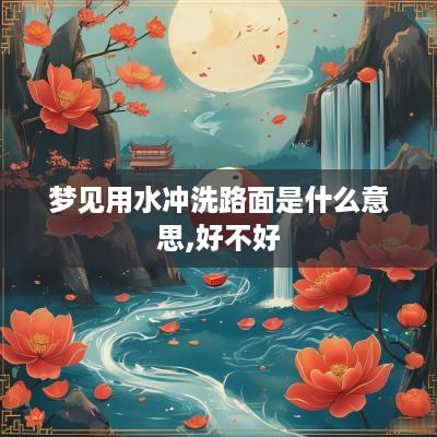 梦见用水冲洗路面是什么意思,好不好