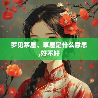 梦见茅屋、草屋是什么意思,好不好