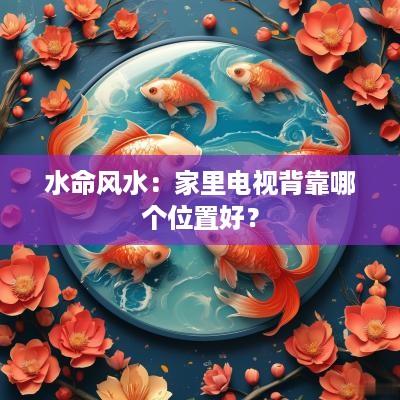 水命风水：家里电视背靠哪个位置好？