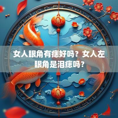 女人眼角有痣好吗？女人左眼角是泪痣吗？