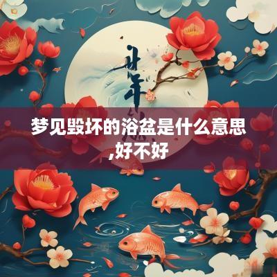 梦见毁坏的浴盆是什么意思,好不好
