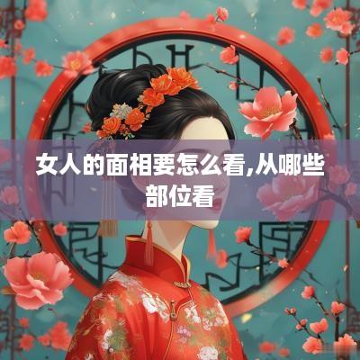 女人的面相要怎么看,从哪些部位看