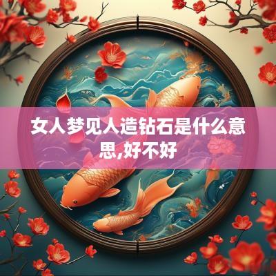 女人梦见人造钻石是什么意思,好不好