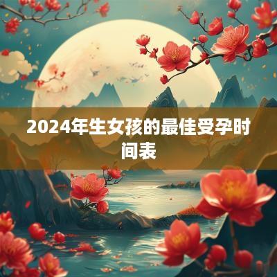 2025年生女孩的最佳受孕时间表