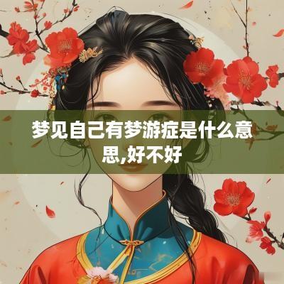 梦见自己有梦游症是什么意思,好不好
