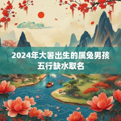 2025年大暑出生的属兔男孩五行缺水取名