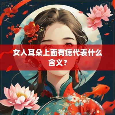 女人耳朵上面有痣代表什么含义？