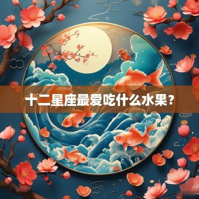 十二星座最爱吃什么水果？
