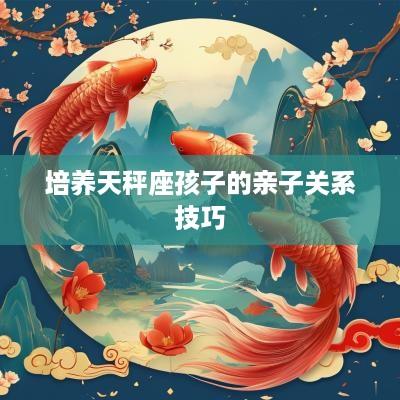 培养天秤座孩子的亲子关系技巧