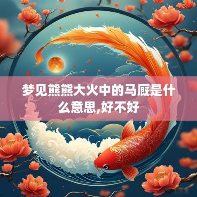 梦见熊熊大火中的马厩是什么意思,好不好
