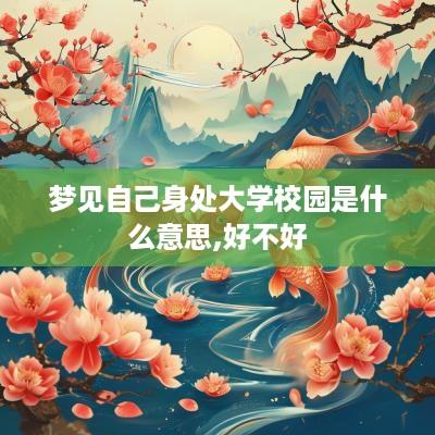 梦见自己身处大学校园是什么意思,好不好