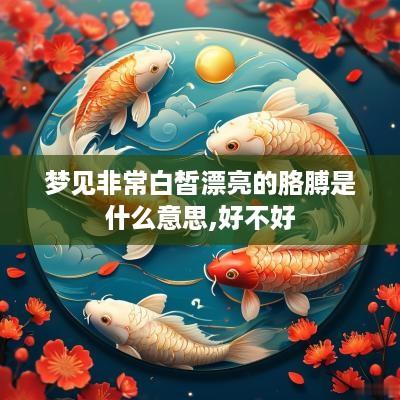 梦见非常白皙漂亮的胳膊是什么意思,好不好