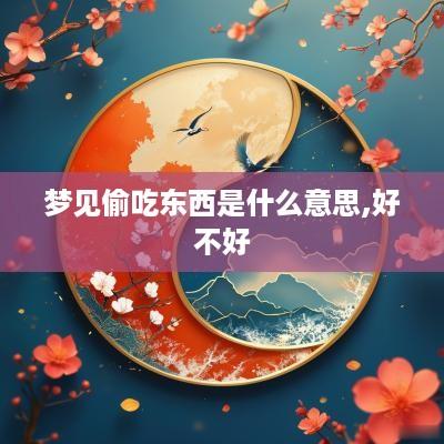梦见偷吃东西是什么意思,好不好