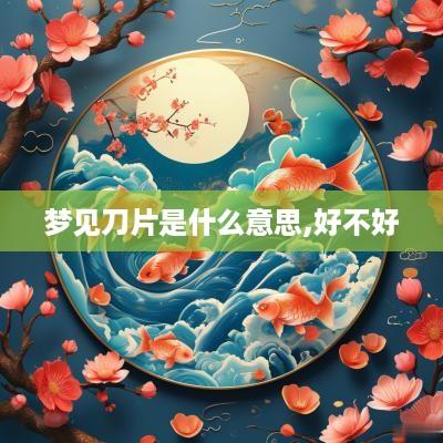 梦见刀片是什么意思,好不好