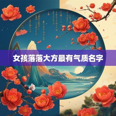 女孩落落大方最有气质名字