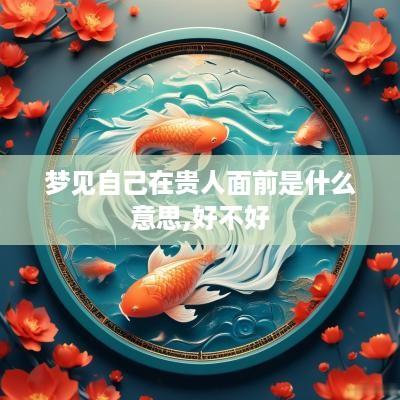 梦见自己在贵人面前是什么意思,好不好