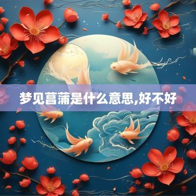 梦见菖蒲是什么意思,好不好