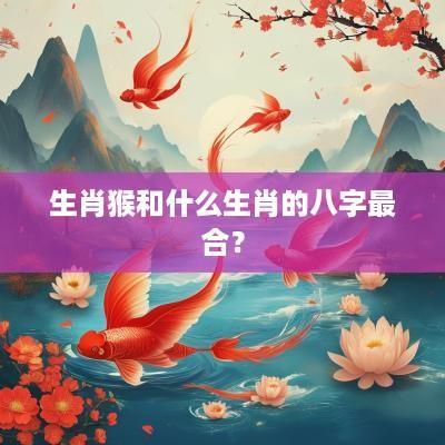 生肖猴和什么生肖的八字最合？