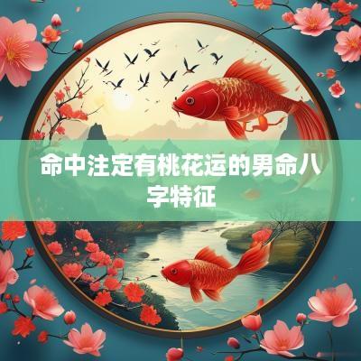 命中注定有桃花运的男命八字特征