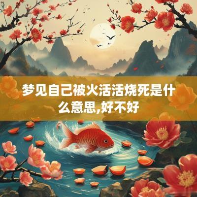 梦见自己被火活活烧死是什么意思,好不好