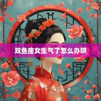 双鱼座女生气了怎么办哄