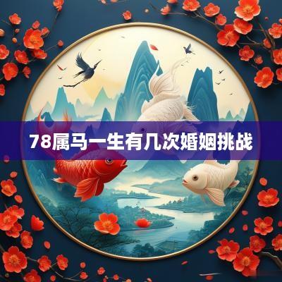 78属马一生有几次婚姻挑战