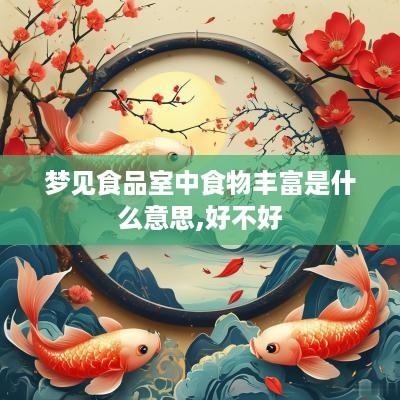 梦见食品室中食物丰富是什么意思,好不好