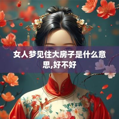 女人梦见住大房子是什么意思,好不好