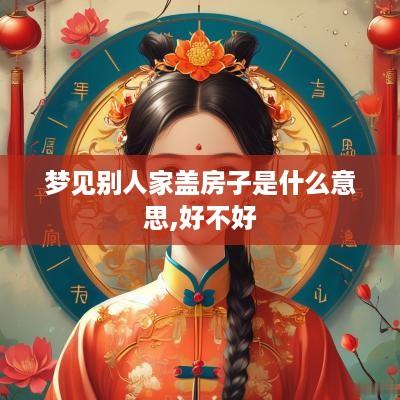 梦见别人家盖房子是什么意思,好不好