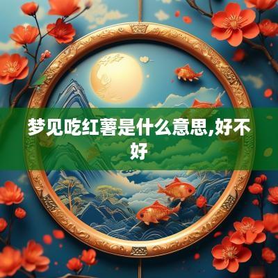 梦见吃红薯是什么意思,好不好