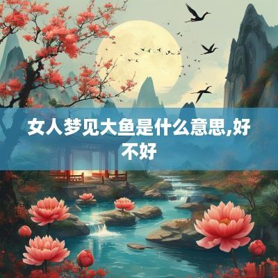 女人梦见大鱼是什么意思,好不好