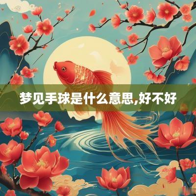 梦见手球是什么意思,好不好