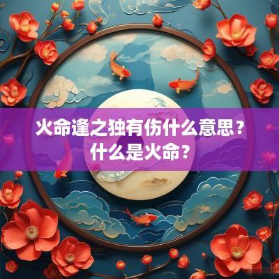 火命逢之独有伤什么意思？什么是火命？